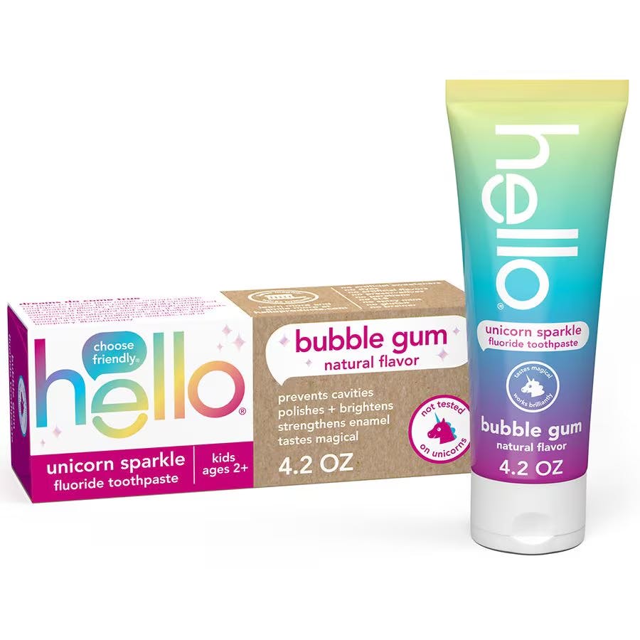 2 Hello Kids' Toothpaste Tubes