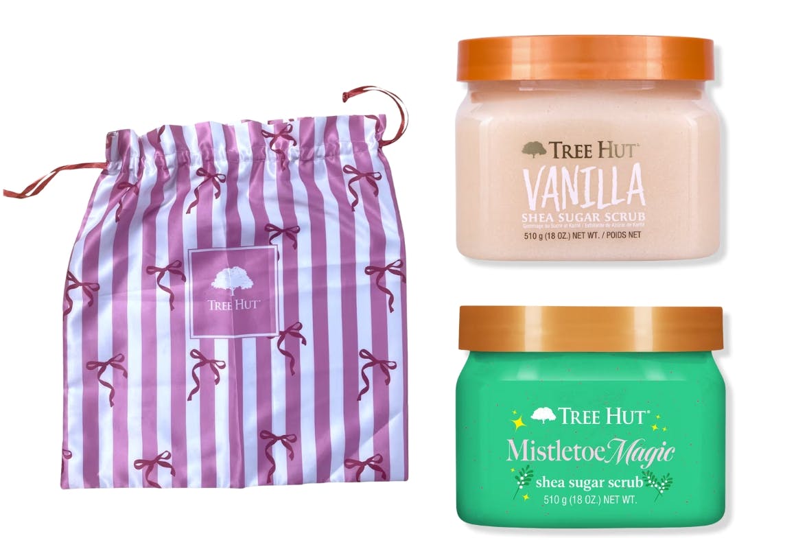 2 Tree Hut Sugar Scrubs + Free Gift Bag