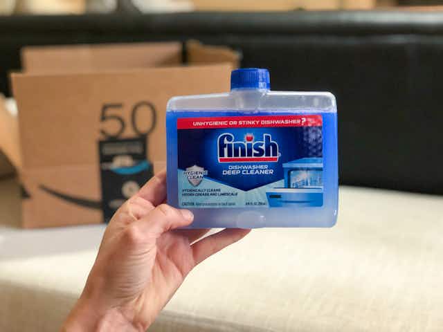 Finish Dishwasher Cleaner, Only $1.74 on Amazon card image
