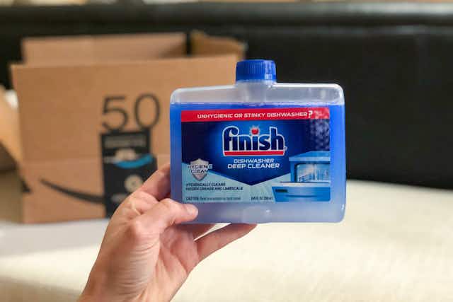 Get a Finish Dishwasher Cleaner for as Low as $1.24 on Amazon card image