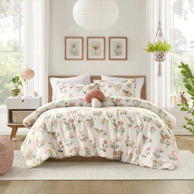 Floral Print Comforter Set