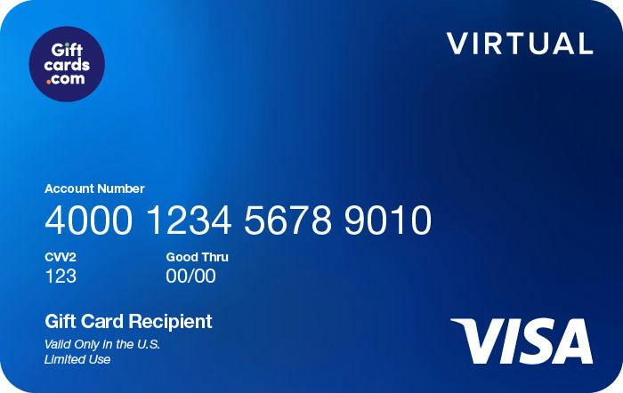 $100 Visa Virtual Gift Card