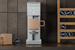 coffee maker on kitchen counter brewing coffee