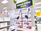 shark pet cordless vacuum sitting on a target shelf