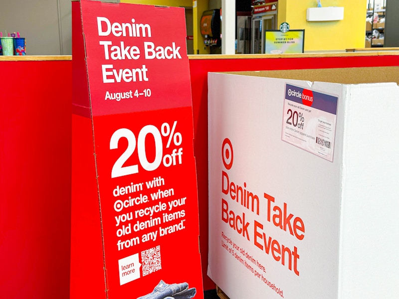 Target Go Back Target's Denim Take Back Event 2025: How To Get a 20% off Target Coupon ...