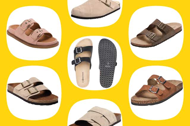 Footbed Sandals, Up to 71% Off — As Low as $18 for Adults and $15 for Kids card image