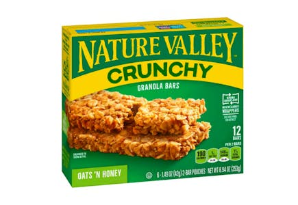 4 Nature Valley Granola Bars Boxes