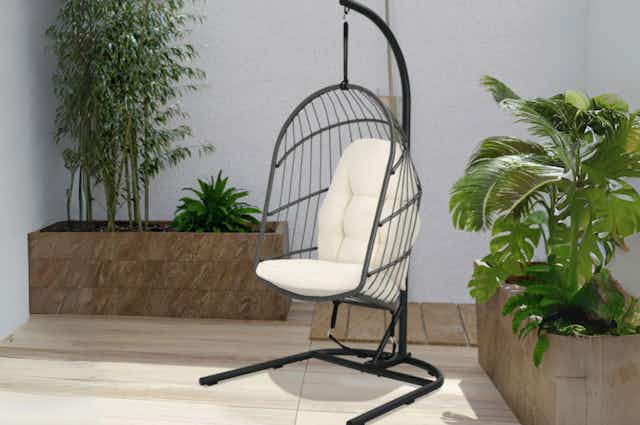 Patio Furniture at Costway: $60 Zero Gravity Chair, $249 Egg Chair, and More card image