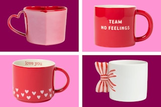 4 style of Spritz Valentine's Day themed mugs