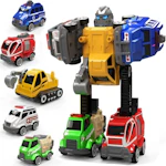 5-in-1 Transformer Toy Car Set