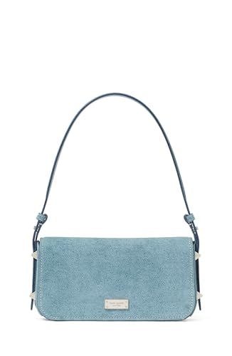 Liv Denim Suede Shoulder Bag