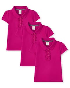 Gymboree Girls' Ruffle Polo 3-Pack