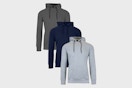 Three Galaxy By Harvic Mens Hoodies