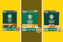 Starbucks K-Cup Coffee Pods60-Pack, as Low as $30.46 on Amazon (Reg. $54) card image