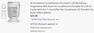 a fan cart ending in $29.99