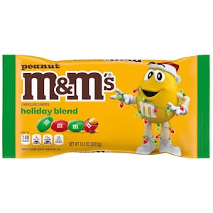 Holiday Peanut M&M's Bag