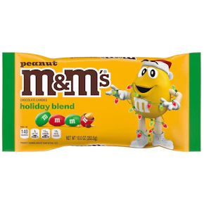 Holiday Peanut M&M's Bag