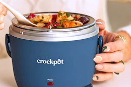 Lifestyle image of Crock-pot Foot Warmer (close up shot)