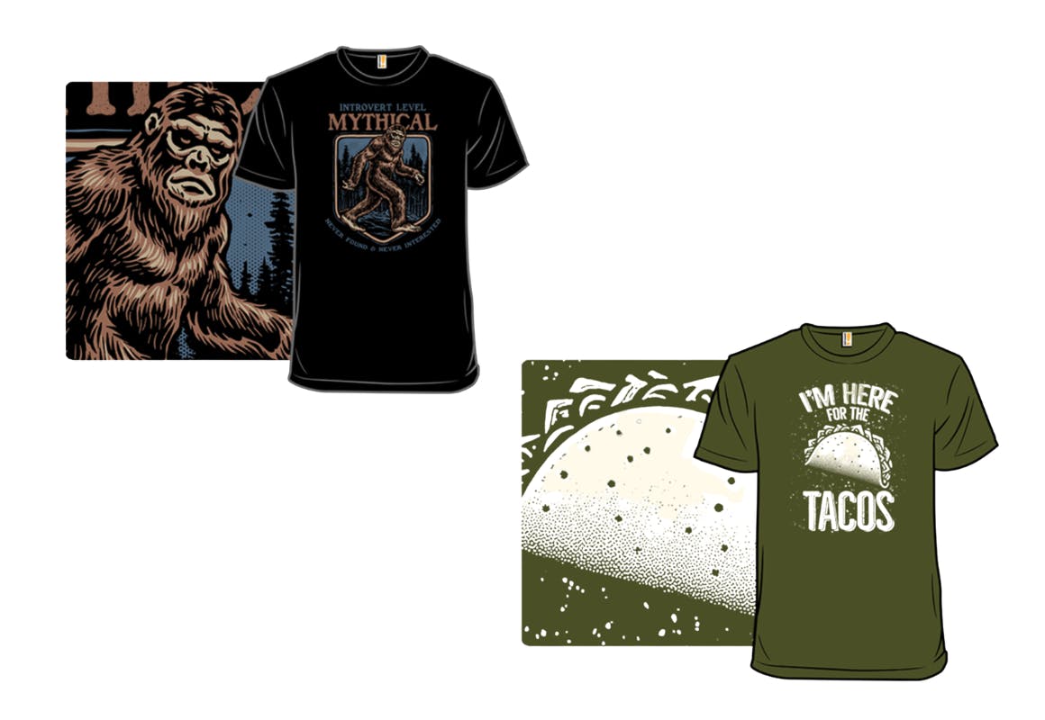 2 Adult Graphic Tees
