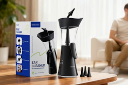ear wax remover kit on table in living room