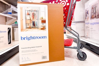 brightroom freestanding closet sitting in front of a target cart