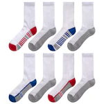 Tek Gear Kids' Performance Crew Socks 8-Pack