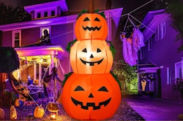 Halloween Inflatable Pumpkin Decor, Just $18 on Amazon card image