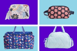 Vera Bradley Clearance: $10 Belt Bag, $20 Car Tote, and More card image