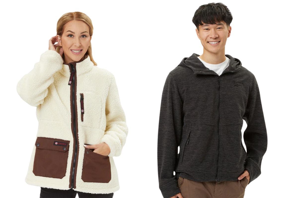 2 Adults' Fleece Jackets