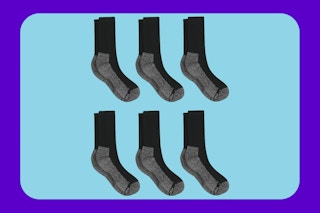 Hanes mens socks template