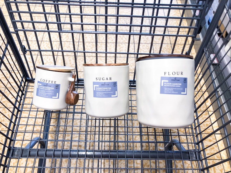 aldi canisters in cart