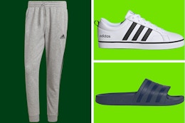 Huge Adidas Sale: $20 Adult Sneakers, $9 Slides, $14 Pants, and More card image