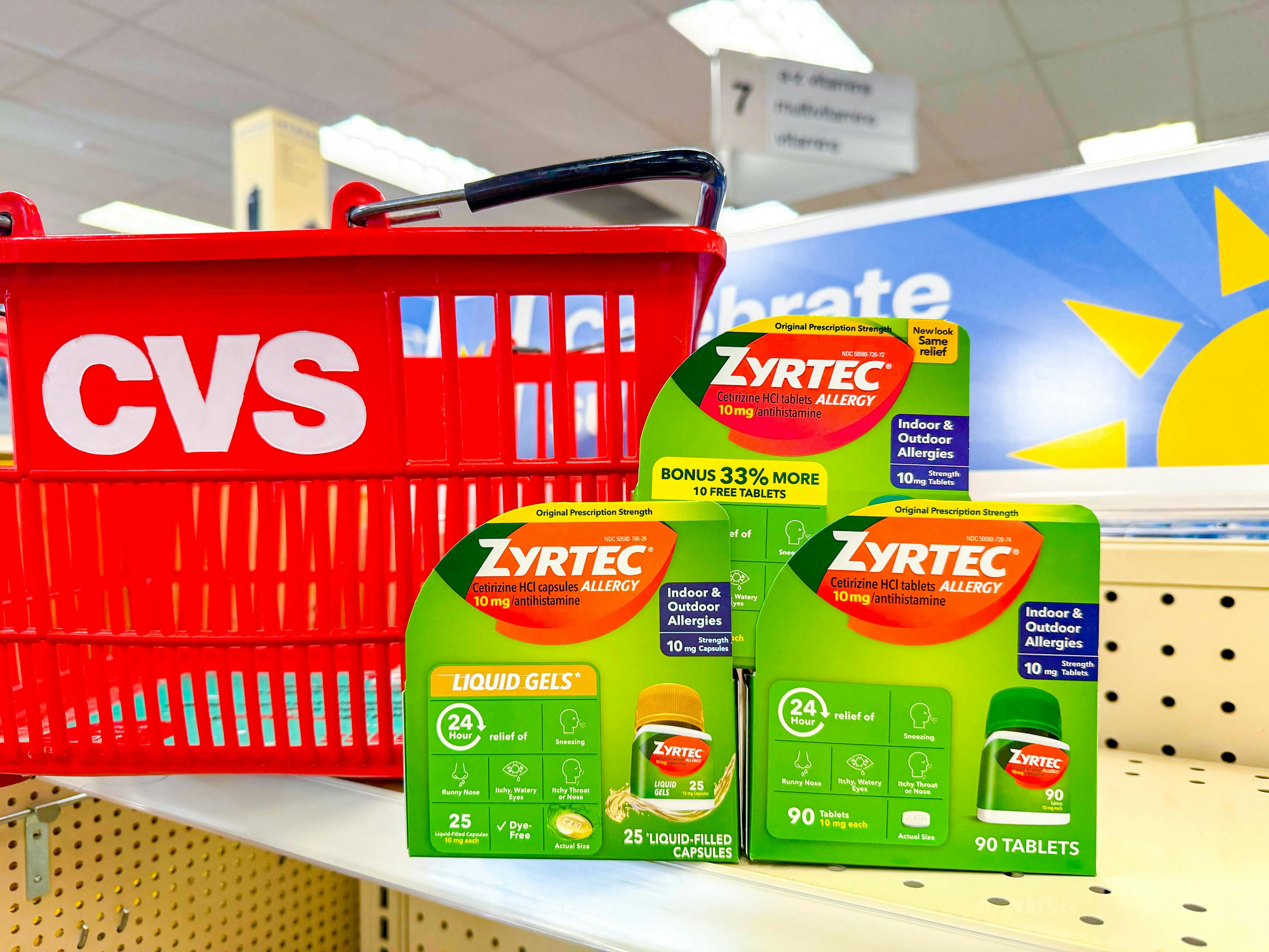 zyrtec allergy medication in cvs