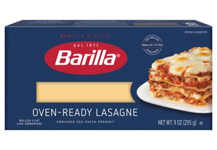 2 Barilla Oven-Ready Lasagne Boxes