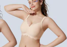 a woman wearing a wireless bra