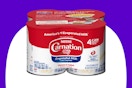4-pack of Carnation evaporated milk on KCL template