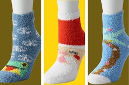 Cozy Slipper Socks, Only $1 at Kohl's card image