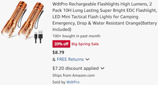amazon-rechargeable-flashlights-cart