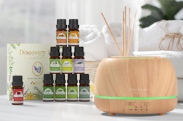 Essential Oils and Diffuser set, Just $15 on Amazon  card image