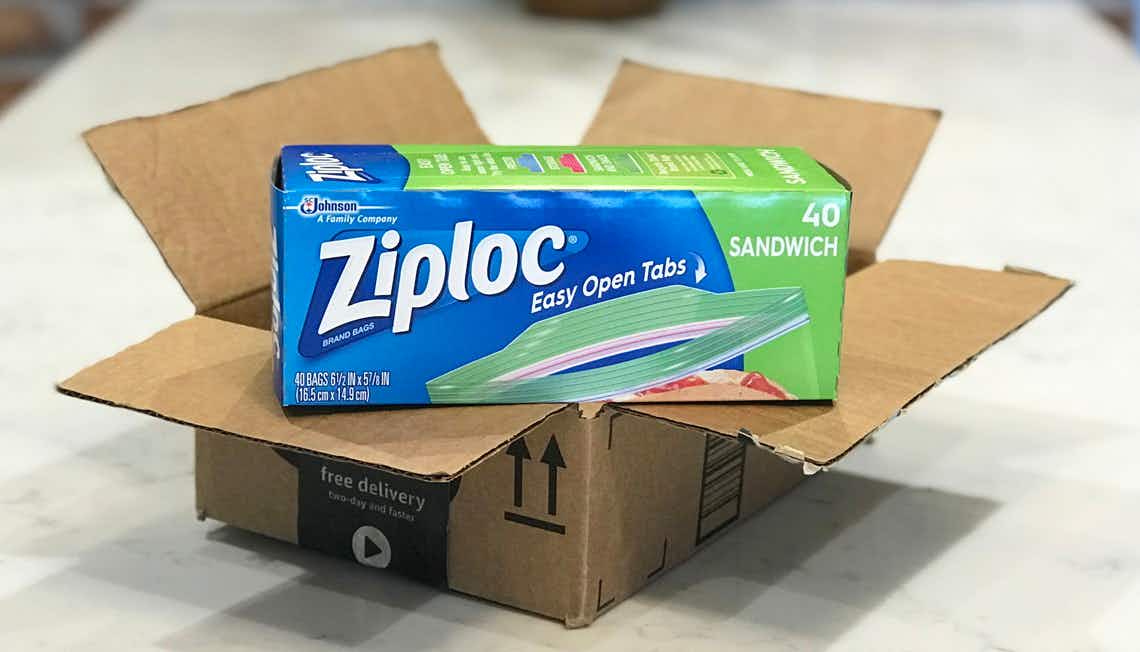 Ziploc 90-Count Sandwich Bags, as Low as $2.79 on Amazon