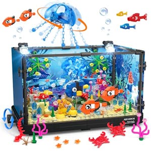 Fish Tank Building Set with LED Light