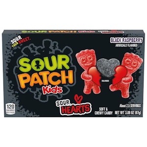 2 Sour Patch Kids Sour Hearts Boxes