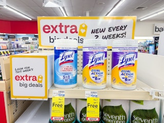 lysol disinfecting wipes on cvs shelf