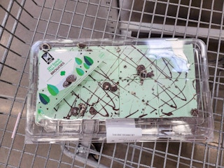 thin mints brownies in a cart