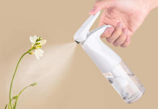 Continuous Fine Mist Spray Bottle, Only $4.75 on Amazon With Exclusive Code card image