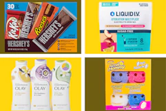 hersheys liquid iv olay scrub mommy collage