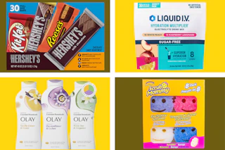 hersheys liquid iv olay scrub mommy collage