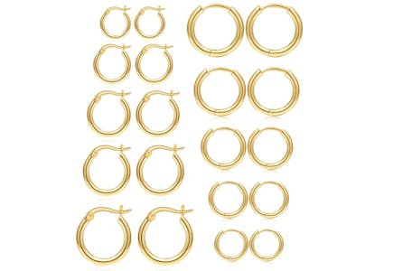 Gold Hoop Earrings