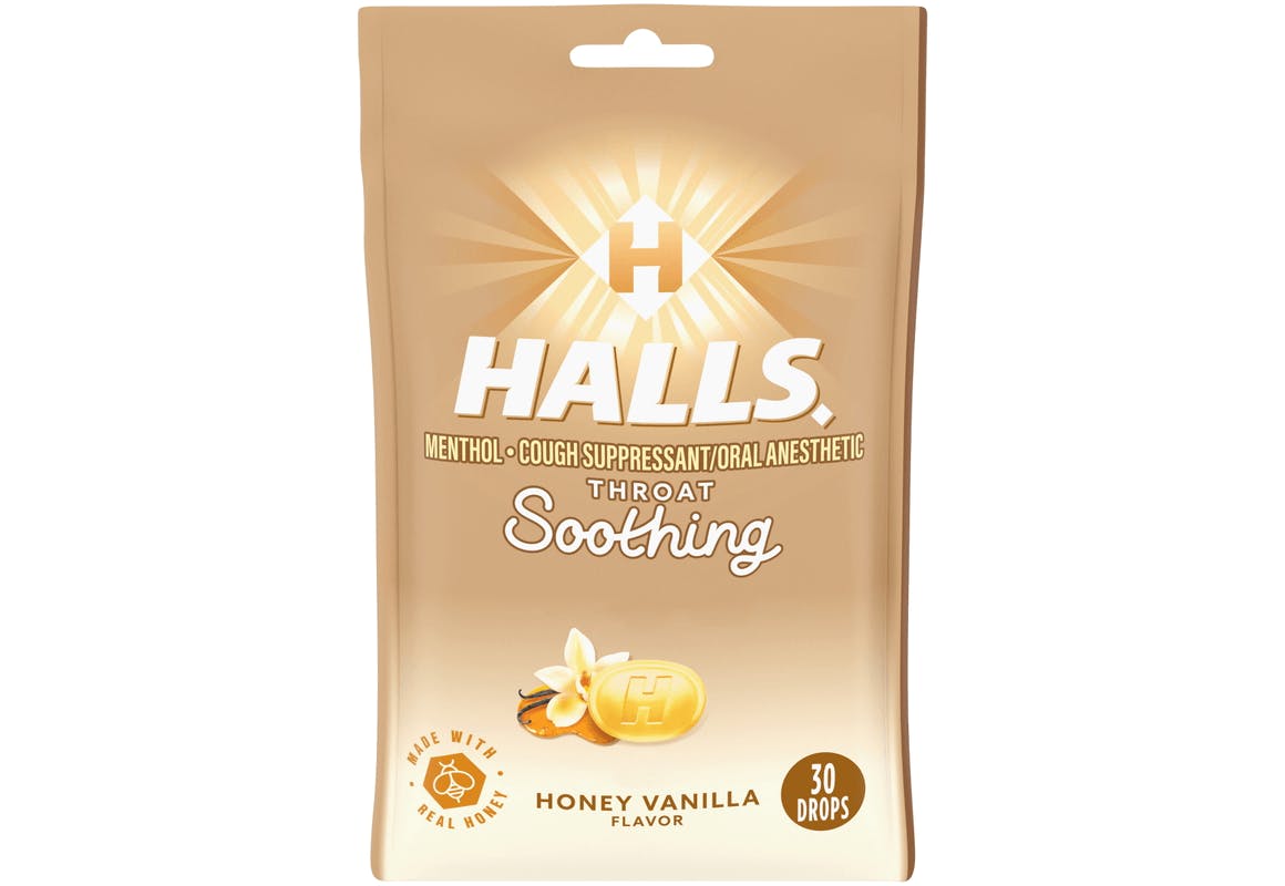 2 Hall Cough Drop Bags