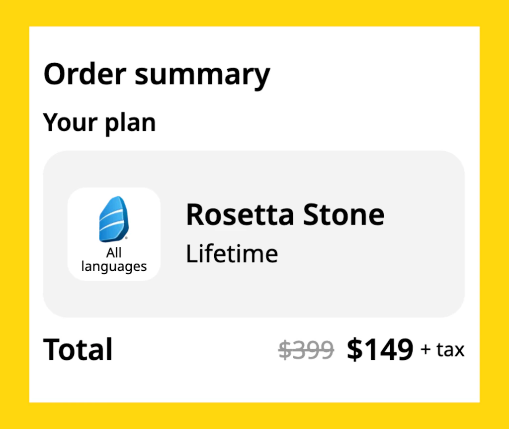 Rosetta Stone Lifetime